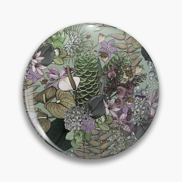 Item preview, Vintage Rainforest Tropical Summer Wildflowers  designed and sold by Sketchbook Designs.