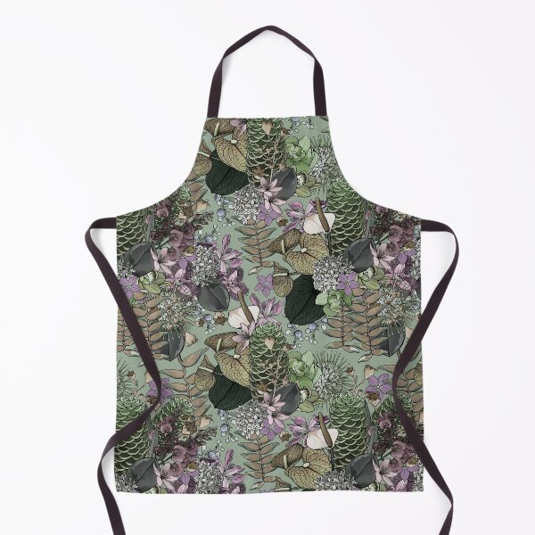 Item preview, Vintage Rainforest Tropical Summer Wildflowers  designed and sold by Sketchbook Designs.
