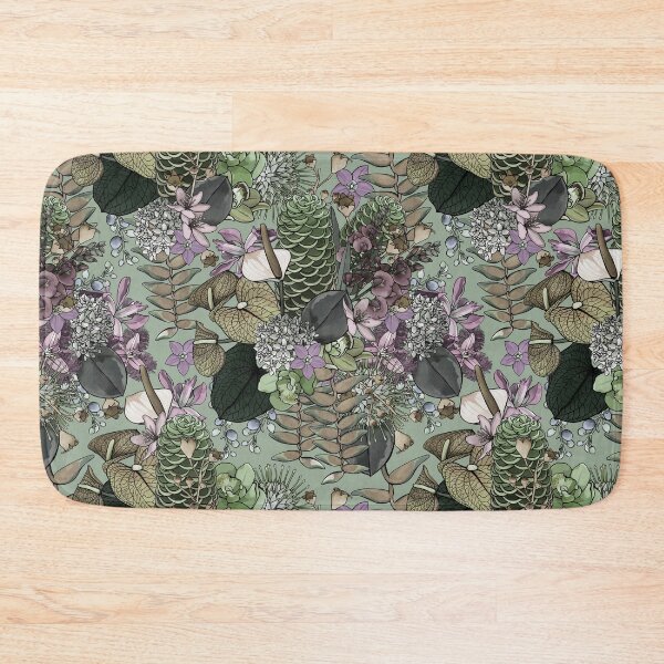 Item preview, Vintage Rainforest Tropical Summer Wildflowers designed and sold by Sketchbook Designs.