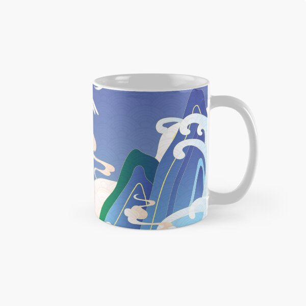 Artikelvorschau, sea waves alpine auspicious clouds crane entworfen und verkauft von UnaWu533.