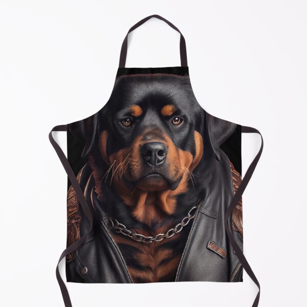 Artikelvorschau, Rottweiler wearing leather jacket - Dog Breed Portrait entworfen und verkauft von Nalaxation.