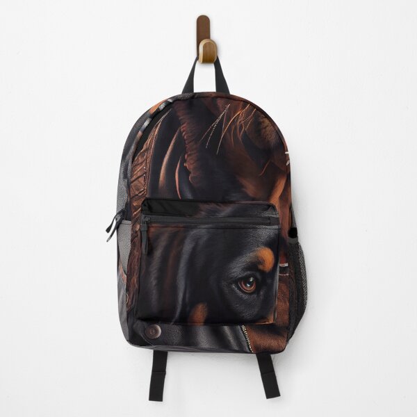 Item preview, Rottweiler wearing leather jacket - Dog Breed Portrait designed and sold by Nalaxation.