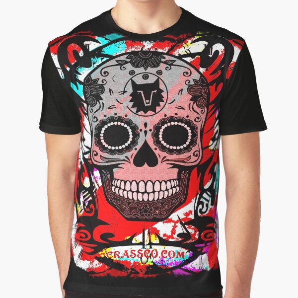 SKULL CULT RED CRASSCO Grafik T-Shirt