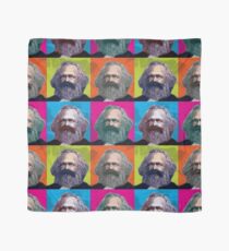 KARL MARX - FATHER OF SOCIALISM, 4-UP WARHOL-STYLE COLLAGE ILLUSTRATION Scarf