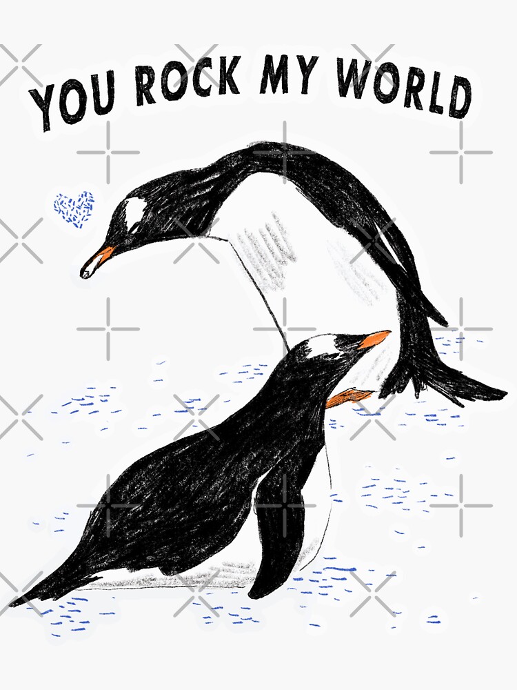 Thumbnail 3 of 3, Sticker, You rock my world designed and sold by ddanyen.