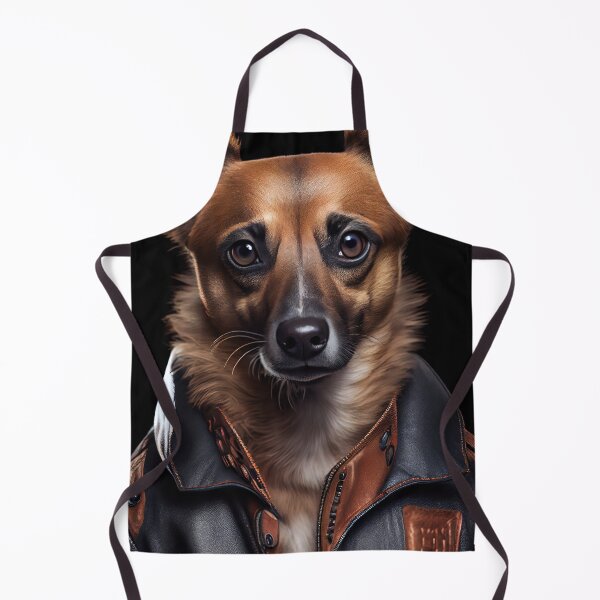 Item preview, Siamese wearing leather jacket - Dog Breed Portrait designed and sold by Nalaxation.