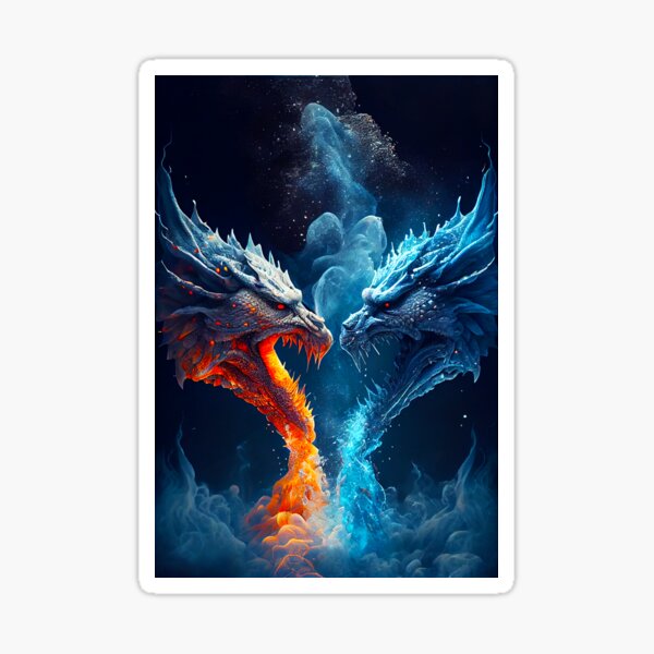 Dragons fire and ice Poster for Sale by clad63