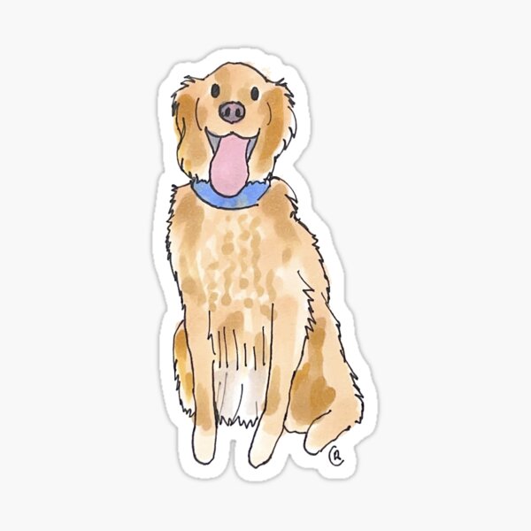 Item preview, Derpy Golden Retriever designed and sold by rita-andi.
