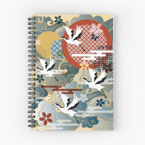 Item preview, classical auspicious colorful cloud crane designed and sold by UnaWu533.