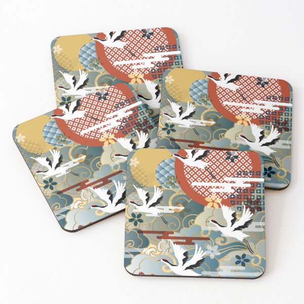 Item preview, classical auspicious colorful cloud crane designed and sold by UnaWu533.