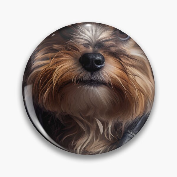 Item preview, Yorkshire Terrier wearing leather jacket - Dog Breed Portrait designed and sold by Nalaxation.