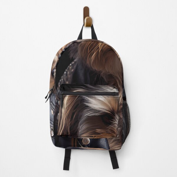 Item preview, Yorkshire Terrier wearing leather jacket - Dog Breed Portrait designed and sold by Nalaxation.