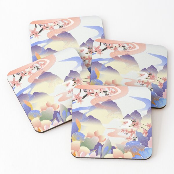 Item preview, color flowers, plum blossom, mountain forest, outdoor landscape designed and sold by UnaWu533.