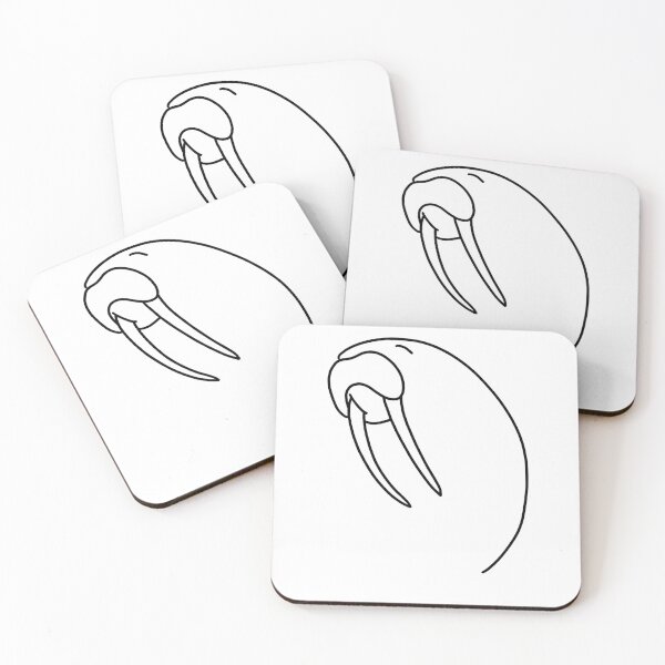 Item preview, Minimalist Walrus - Large Print designed and sold by magic8walrus.
