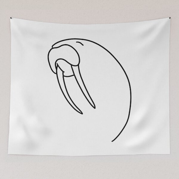 Item preview, Minimalist Walrus - Large Print designed and sold by magic8walrus.