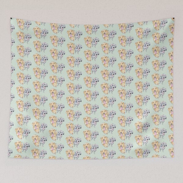 Item preview, Goofy Golden Retriever and English Setter designed and sold by rita-andi.