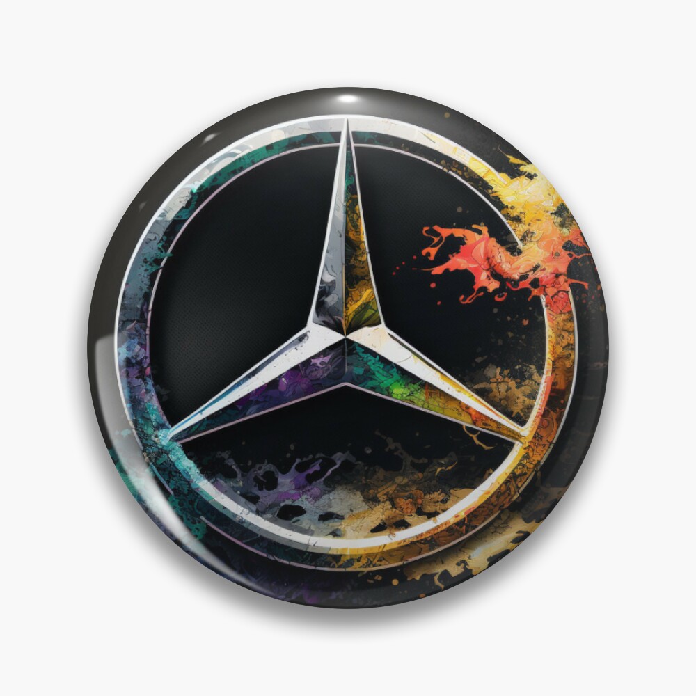 Mercedes Logo Sticker Decal Pin for Sale by tankarma