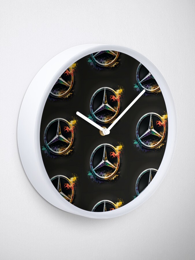 Mercedes-Logo-Aufkleber | Uhr