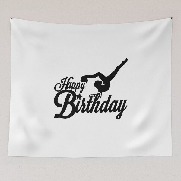 Item preview, Birthday T-Shirt, Happy Birthday T-shirt, gymnastic theme, Birthday Gift, Design for Man and Ladies ,Boy and Girl ,Classic T-Shirt Gift designed and sold by sixday 7day.