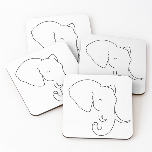 Item preview, Minimalist Elephant - Large Print designed and sold by magic8walrus.