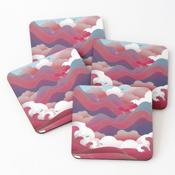 Item preview, Sea Wave, Mountain, Forest, Cloud, Sun,  Outdoor Landscape designed and sold by UnaWu533.