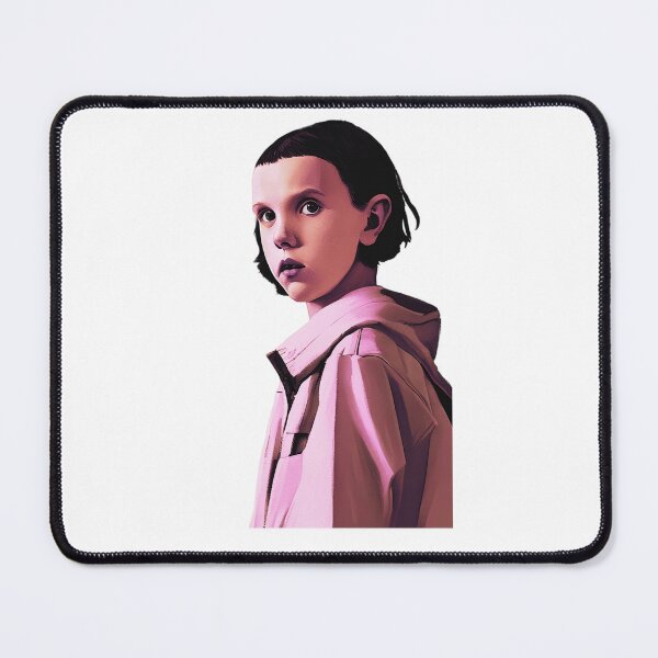 Item preview, Eleven in pink jacket | White | Stranger Things Netflix | Eleven | El | Fan Art | Quotes | CipherStore designed and sold by CipherStore.