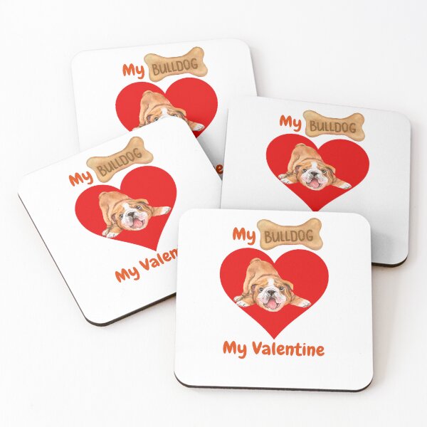 Item preview, My English Bulldog Is My Valentine designed and sold by LionRoxTee.