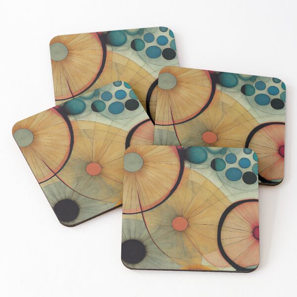Item preview, Poppies - abstract ink on watercolor paper.  designed and sold by newnomads-art.