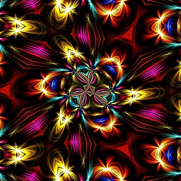 Artwork thumbnail, Sparkling Flower Pattern by Patternflower