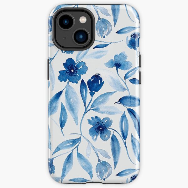 Prussian Floral iPhone Tough Case