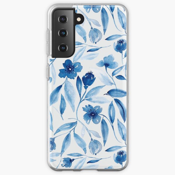 Prussian Floral Samsung Galaxy Soft Case