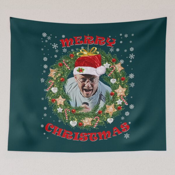 Item preview, Merry Xmas TobyMac Santa Hat and Christmas Wreath   designed and sold by orlandohoward9.
