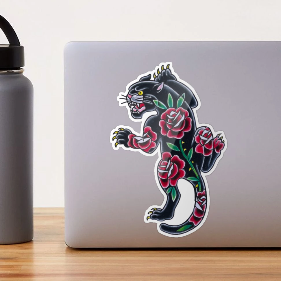 Panther & Roses Stainless Steel Water Bottle – Immaculate Tattoo