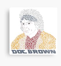 Doc Brown BTTF Metal Print