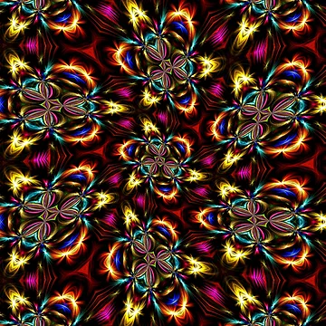 Artwork thumbnail, Sparkling Flower Pattern by Patternflower
