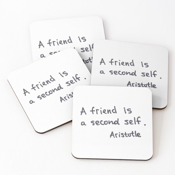 Item preview, Friend quotes | handwritten philosophy friends quote aristotle designed and sold by lausn.