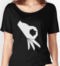 Finger Circle Game T-Shirt Women's Relaxed Fit T-Shirt