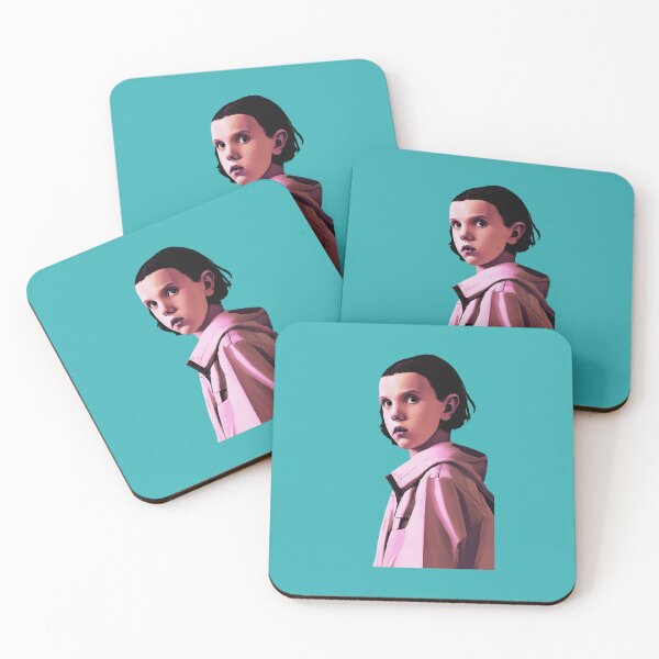 Item preview, Eleven in pink jacket | Blue | Stranger Things Netflix | Eleven | El | Fan Art | Quotes | CipherStore designed and sold by CipherStore.