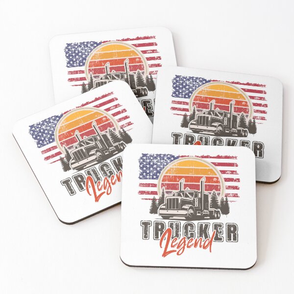 Item preview, USA truck drivers, Husband dad trucker  legend designed and sold by HomeCoquette.