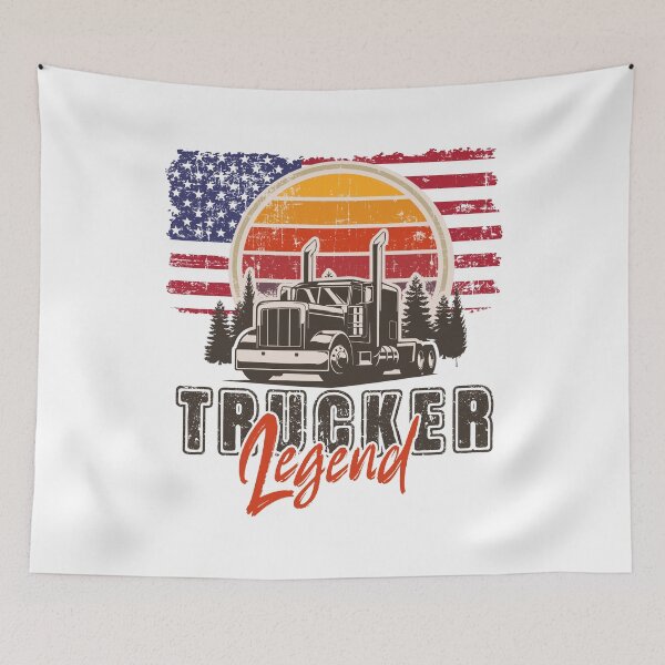 Item preview, USA truck drivers, Husband dad trucker  legend designed and sold by HomeCoquette.