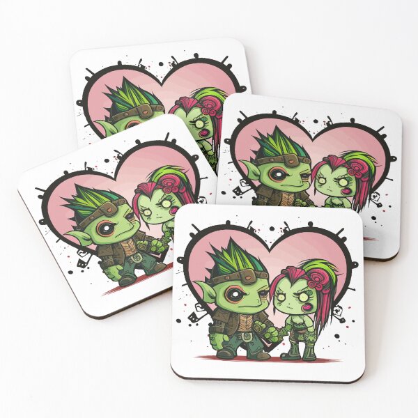 Item preview, Gothic orc couple in love designed and sold by gitarus.