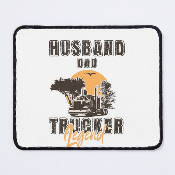 Item preview, Retro long haul truck, Husband dad trucker legend designed and sold by HomeCoquette.