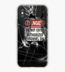 Do Not Enter Broken Glass iPhone Case