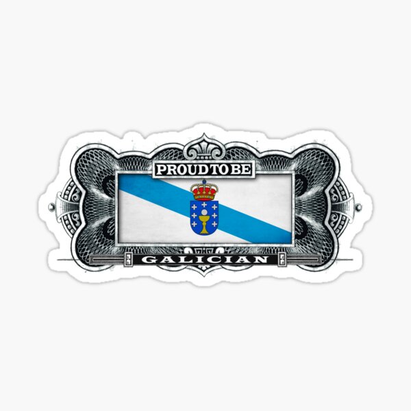 GALICIA Galician Flag SPAIN Galiza Galego Bandera 50mm (2) Stickers,  Decals x4