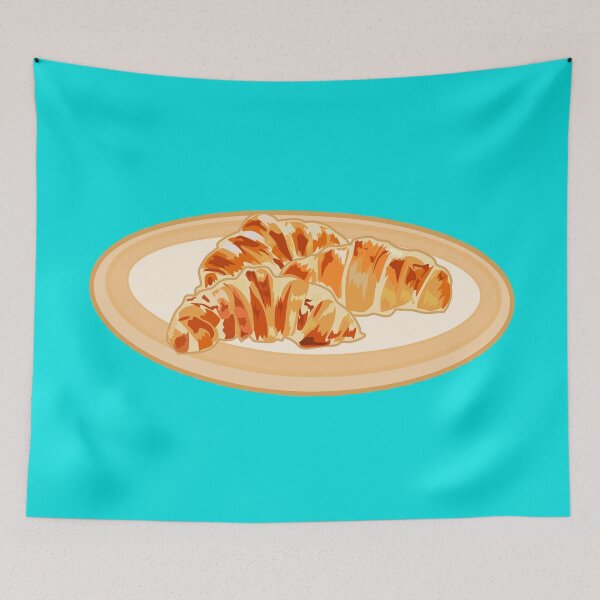 Item preview, Croissant cartoon illustration designed and sold by Misscartoon.