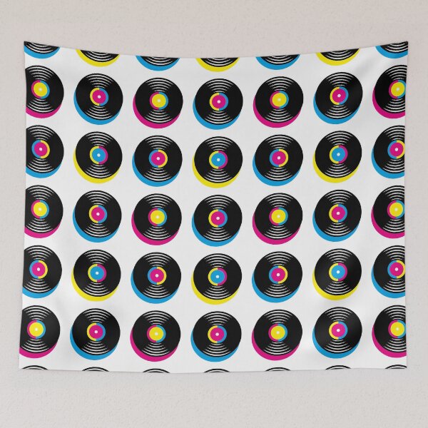 Item preview, Process Color records - cmyk - cyan, magenta, yellow, black designed and sold by SirenSeventyOne.