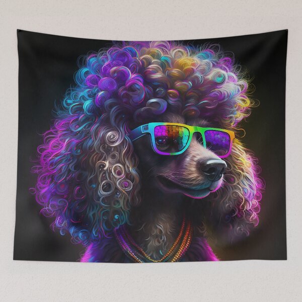 Item preview, Cool Cyberpunk Poodle designed and sold by Ruletattoo.