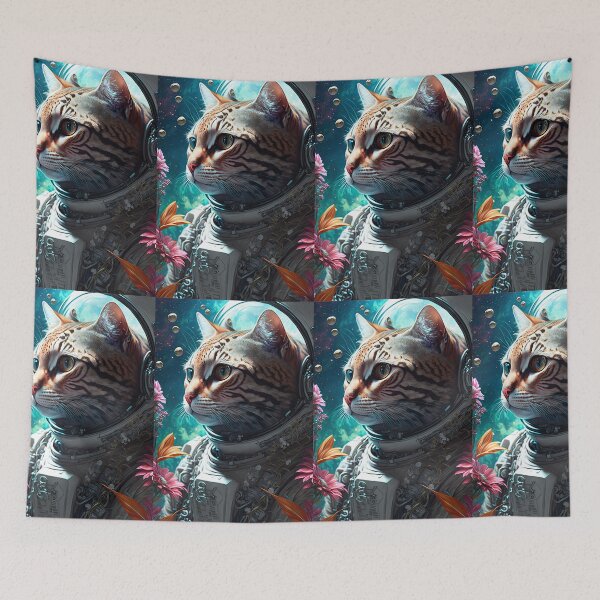 Item preview, Gerard The Bengal Cat Astronaut Cat Space Cat 9 designed and sold by idreamaboutcats.