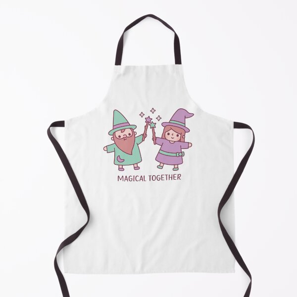 Item preview, Cute Wizard And Witch Girl Magical Together designed and sold by rustydoodle.