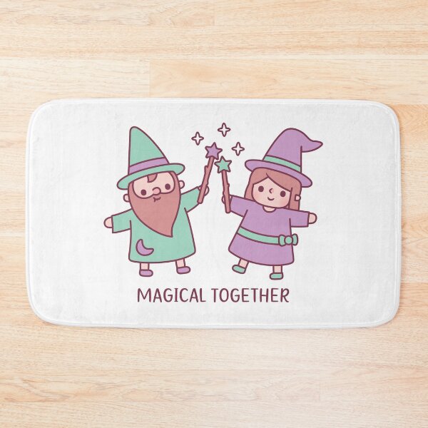 Item preview, Cute Wizard And Witch Girl Magical Together designed and sold by rustydoodle.